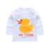 Trẻ em t-shirt dài tay mùa xuân năm 2018 new boy cotton đáy áo trẻ em mùa hè áo sơ mi mỏng 3 nữ bé mùa xuân áo dài voan Mùa xuân