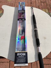 Море удочкой 气死船老大～二哥，日本ryobi/利优比船钓竿1.3米120号，富士件 RYOBI/1.3