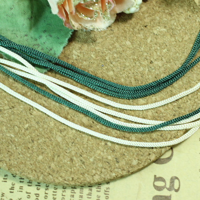 taobao agent Feiwu handmade DIY 1 yuan 8 meters thick about 1.5mm jade line jade line woven rope rice color dark green Chinese knot