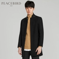 Hòa bình Bird Men Áo khoác len đen mới Áo khoác mỏng thời trang BWAA64201 bomber nam