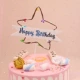 Starry sky moon light cake trang trí bánh trang trí cờ trang trí đẹp bánh bố trí trang trí bánh sinh nhật - Trang trí nội thất