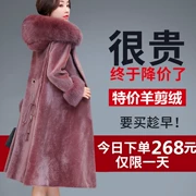 Chống mùa cừu cắt áo khoác nữ đặc biệt giải phóng mặt bằng bán lông một 2018 mới đoạn dài haining lông áo khoác mùa đông
