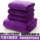 Ультра -толстый фиолетовый 60*180+3 полотенца