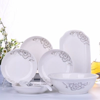 Jane Ai 4 7 -inch Plate, 1 миска для супа, 1 рыбная тарелка, 1 большая ложка