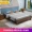 Giường gỗ nguyên khối 1,8 m hiện đại tối giản giường đôi chính chủ phòng ngủ kinh tế cho thuê nội thất phòng 1,5m giường đơn giản - Giường giuong ngu