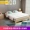 Giường gỗ nguyên khối 1,8 m hiện đại tối giản giường đôi chính chủ phòng ngủ kinh tế cho thuê nội thất phòng 1,5m giường đơn giản - Giường