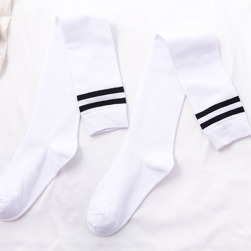 WhiteGirlsWomenStockingsOverKneeThighHighSocks Over the knee Stockings