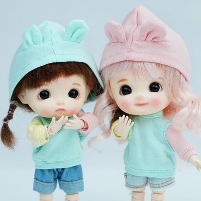 taobao agent OB11 baby handmade doll hat Bjd molly p9ymy eggs soft pottery baby animal hat