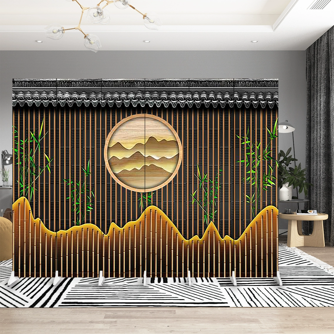 vách ngăn gỗ đẹp Tùy chỉnh 
            ánh sáng đơn giản sang trọng Trung Quốc màn hình hiện đại vách ngăn phòng khách văn phòng khách sạn phòng ngủ hiên gấp nơi trú ẩn di động vách kính trang trí 