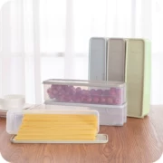 Trái tim IKEA Hình chữ nhật Nhà bếp bằng nhựa trong suốt Phong cách Nhật Bản Mì tươi Hộp tươi Sáng tạo Bao phủ Tủ lạnh Bộ sưu tập Thực phẩm Trang chủ - Đồ bảo quản