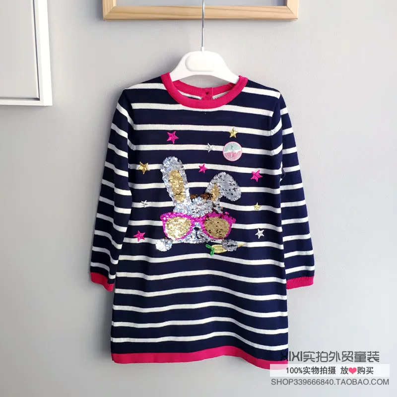 Ушитое длинное демисезонное шерстяное платье, 3–13 лет, средняя длина