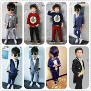 Trẻ em bán quần áo nhiếp ảnh 3-4 tuổi ảnh bé quần áo studio nghệ thuật phong cách ảnh bé trai phù hợp với - Khác