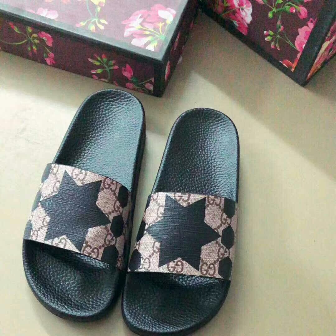 StarEuropean station slipper summer trend fashion genuine leather flip flops Wear out Sandals personality non-slip Flip flop shoes male