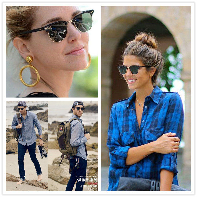 ray ban sunglasses half frame