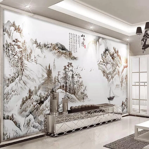Ландшафт бесшовная декоративная настенная ткань китайская современная минималистская настенная ткань не нратеновая обои