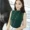 2017 mùa xuân và mùa hè phụ nữ mới của Hàn Quốc phiên bản của bán cao cổ áo đan vest sọc dọc Slim không tay sling áo sơ mi áo sơ mi nữ