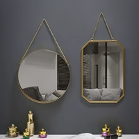 Творческая бесплатная удара по висячим стенам зеркало зеркало для ванной комнаты Зеркало зеркало зеркало туалетное зеркало Зеркало Железное арт Северный Европейский зеркало