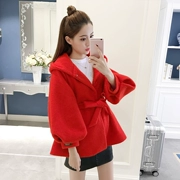 Mùa đông 2019 phụ nữ mới áo len ngắn phần sinh viên Hàn Quốc nhỏ một bộ quần áo mùa đông Áo khoác Nizi phong cách Harajuku - Áo khoác ngắn