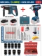 Bosch lithium Electric Hammer Strike Khoan 