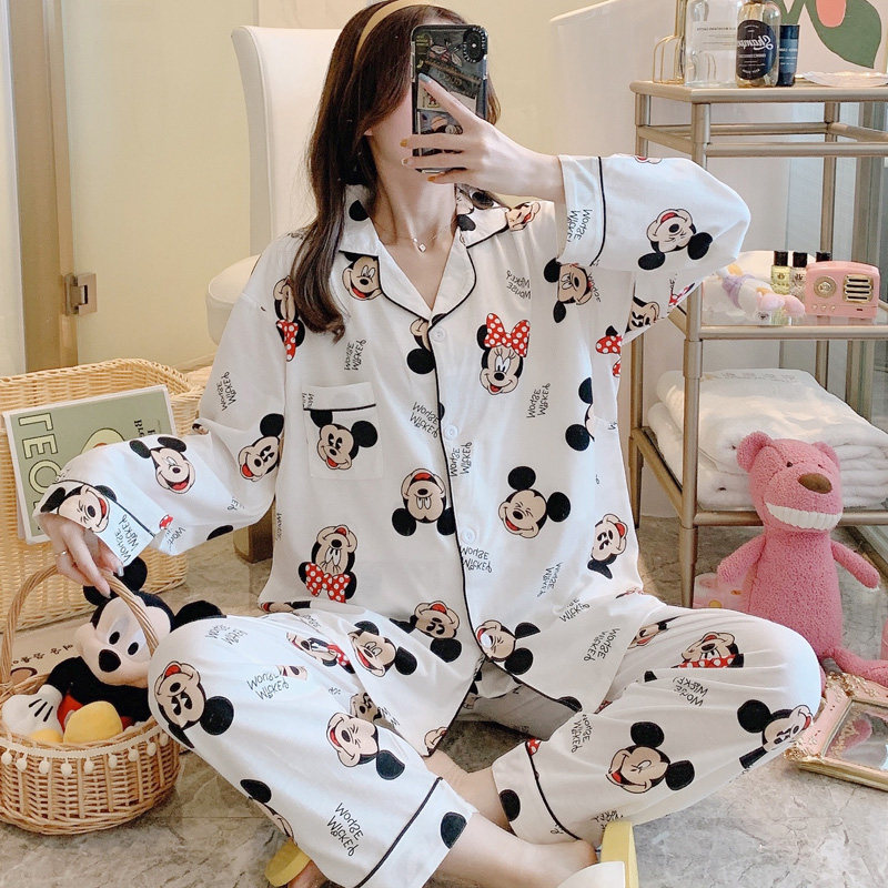 Summer thin sweat-absorbing pure cotton postpartum pajamas for pregnant women in spring and autumn, June and July. New mothers are breastfeeding. Women are breastfeeding