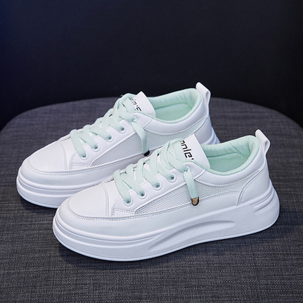 简约学生板鞋2020夏季新款韩版潮流个性休闲网面透气百搭小白鞋女