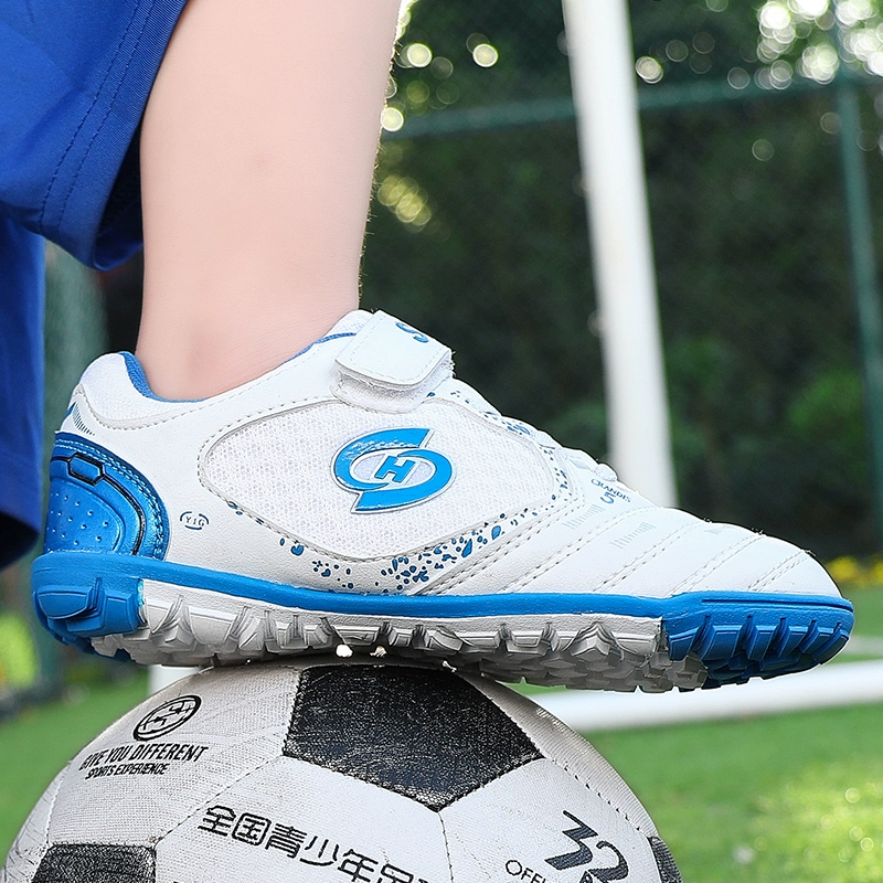 Giày bóng đá thoáng khí bị gãy đinh trẻ em và thanh thiếu niên học sinh tiểu học huấn luyện trò chơi để gửi bảo vệ chân vớ cricket 29-37 - Giày bóng đá