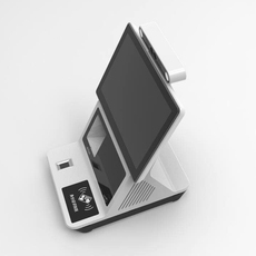 Посещение самолета 医院体检一体机打印小票测温扫码人脸识别访客机人证核验登记比对