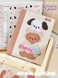 Хлопковый оригинальный ноутбук, милая карточная книга, система хранения, с медвежатами, отрывной лист
