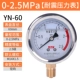 Fuyang Huayi địa chấn máy đo áp suất YN60 xuyên tâm máy đo áp suất nước máy đo thủy lực máy đo áp suất dầu địa chấn 1.6/25MPA2 điểm