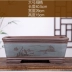 chậu trồng lan Nghi Hưng cát tím chậu hoa hình chữ nhật cây cảnh chậu hoa cây xanh để bàn chậu phòng khách ban công mọng nước nồi nồi vuông chậu gỗ trồng cây Vase / Bồn hoa & Kệ