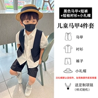 Черный комплект, рубашка, ожерелье, 4 предмета