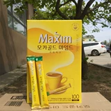 Maxim Coffee Powder Maxim Sanheyi Mocha Fast растворимость 100 подарочные коробки установлены в корейском импортно -желтой коробке Mai Xin Coffee
