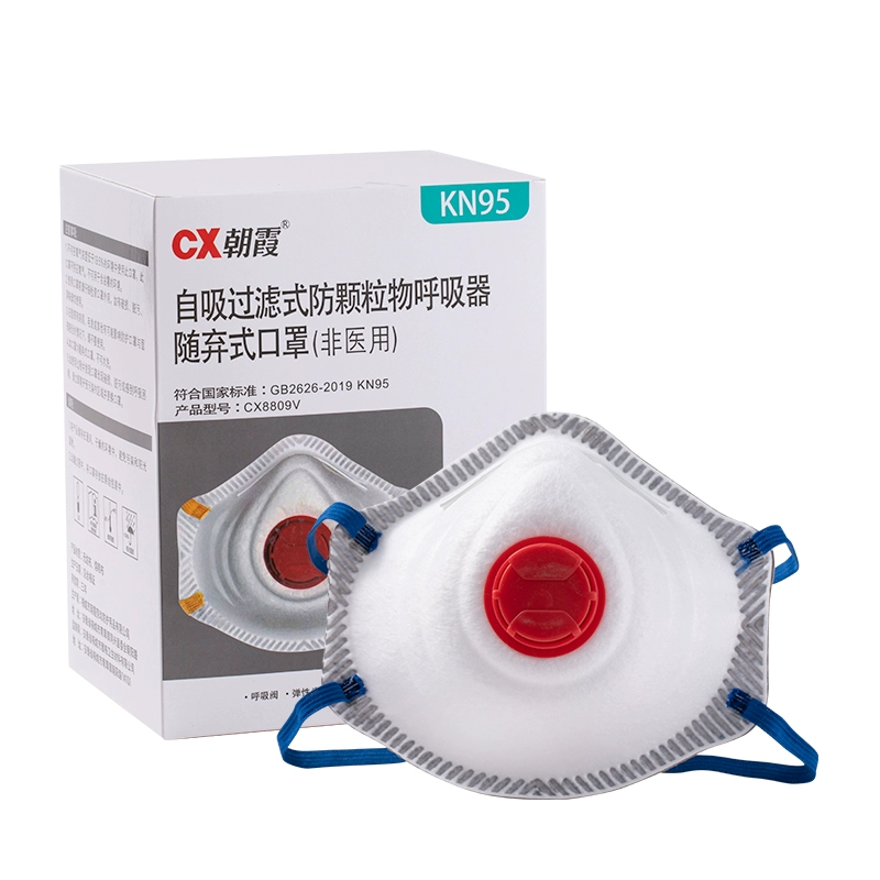 Zhaoxia 8809 bịt đầu đầy đủ đệm mũi kiểu cốc có van để ngăn bụi công nghiệp hạt mài để phun sơn mặt nạ khí độc mặt nạ hàn xì 