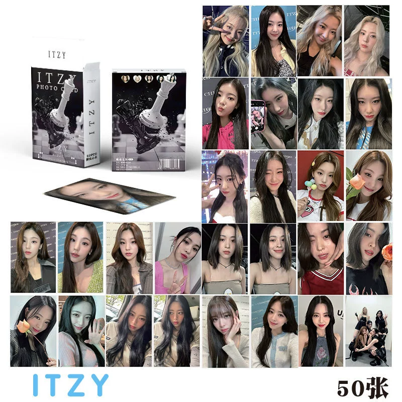 Карточная обложка альбома ITzy Card Huang Lizhi Cui Zhixiu Shenlian Zhennan Qian вокруг 50 кадров лазер лого карта
