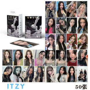 Карточная обложка альбома ITzy Card Huang Lizhi Cui Zhixiu Shenlian Zhennan Qian вокруг 50 кадров лазер лого карта