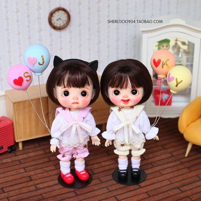 taobao agent ｝ Colored small balloon 分 8 points and 12 points BJD baby with props OB11 beauty pig Blythe small cloth azone