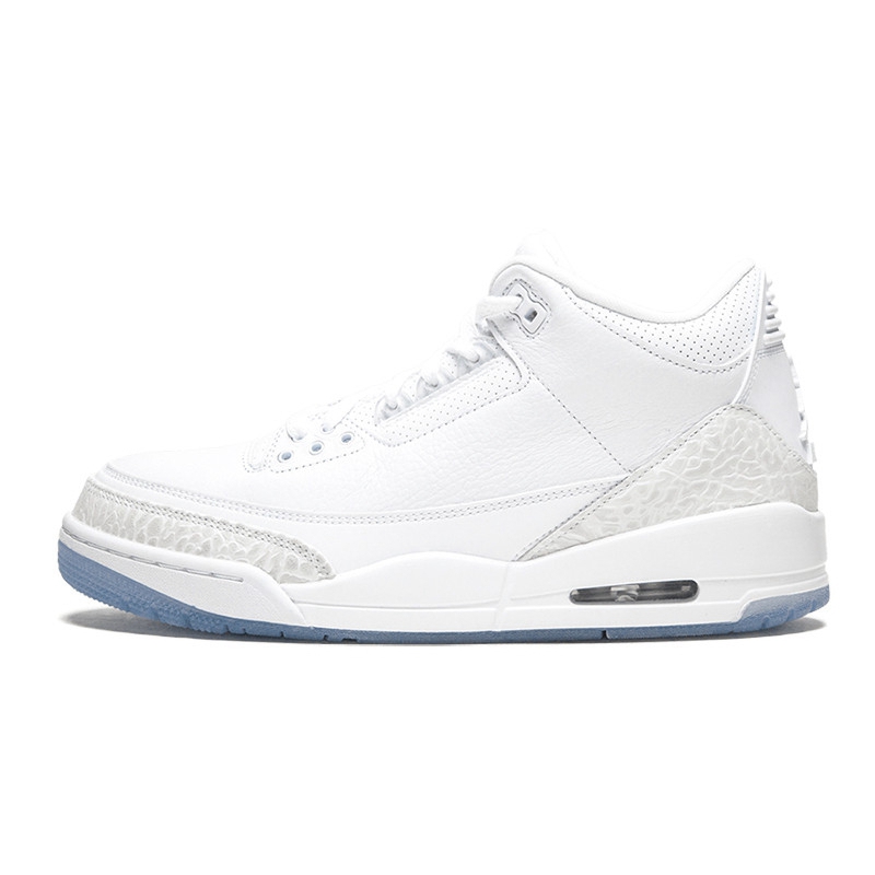 Aj3 White CatRetrojordanik Basketball shoes AJ3 Hiroshi Fujiwara black and white cement North Carolina blue Flaming red chlorophyll Men's and women's shoes