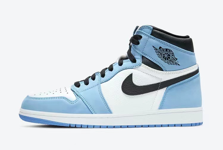 Aj1 University BlueAirJordan AJ1 Gao Bang quality goods Nike Men's Shoes Wash blue Soot Obsidian Joe Women's Shoes Mint Green