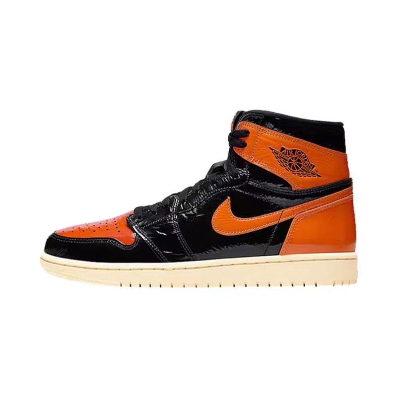 Aj1 Lard SmashedAirJordan AJ1 Gao Bang quality goods Nike Men's Shoes Wash blue Soot Obsidian Joe Women's Shoes Mint Green