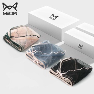 猫人蕾丝内裤女性感迷人半透明纯棉抗菌大人中腰少女裸感火辣新款