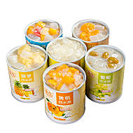 皮奇酸奶水果西米露黄桃菠萝椰果罐头单罐