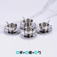 4 чай чаша+4 кофейного диска+4 ложка