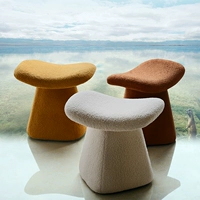 Nordic Light Luxury Dwarf Stool минималистский креативный макияж стул из кашемирного стула Lamb.