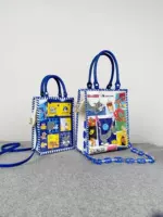 [Сумка для спектра Daqin] белая+синяя ручка (адаптируйтесь к двум чашкам мешков)