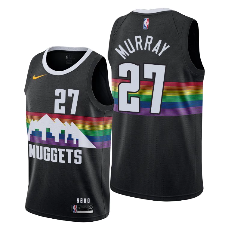 Американская версия Genuine Nuggets No. 15 Jakich Jersey 1 Porter Gordon Мужские баскетбольные ткани 27 Murray City Version