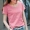 Áo thun cotton nữ tay ngắn 2019 mới lửng rộng size nữ mùa hè tre cotton màu hồng cơ thể thuần khiết - Áo phông