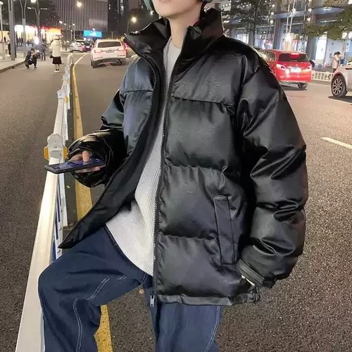 Tide, ретро бейсбольный демисезонный пуховик, полиуретановая куртка, в американском стиле, оверсайз