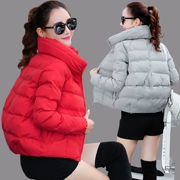 Giải phóng mặt bằng bông áo khoác nữ phần ngắn mùa đông Hàn Quốc phiên bản của đội mũ trùm đầu sinh viên bông nhỏ áo khoác cao đẳng gió dày bánh mì bông áo khoác áo khoác thủy triều