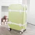 Trường hợp xe đẩy màu đỏ in lưới phổ thông bánh xe hành lý sinh viên nữ hộp dây kéo chống xước vali màu rắn hộp màu cổ điển Va li