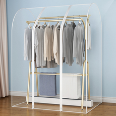 Стеллаж для просушки 踢脚线取暖器晾衣架卧室落地挂衣架不占地家用儿童双层内衣烘衣架